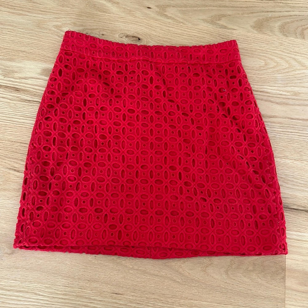 J Crew eyelet skirt